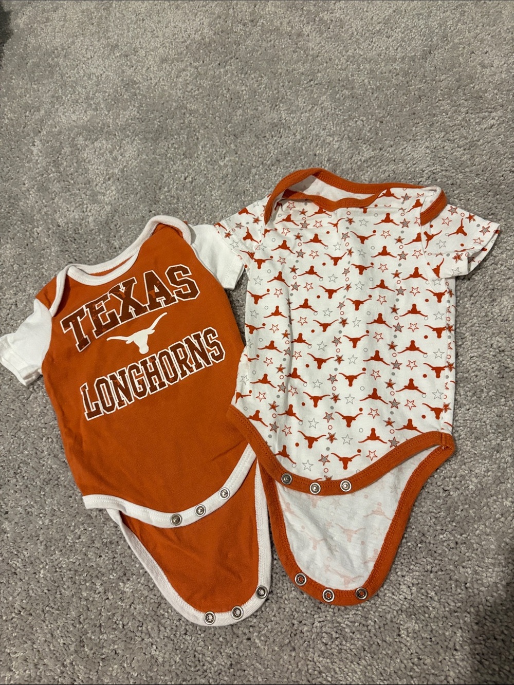 🤘🏼 Texas Longhorns Orange Baby One-Piece Bodysuit - 2-Pack 🤘🏼